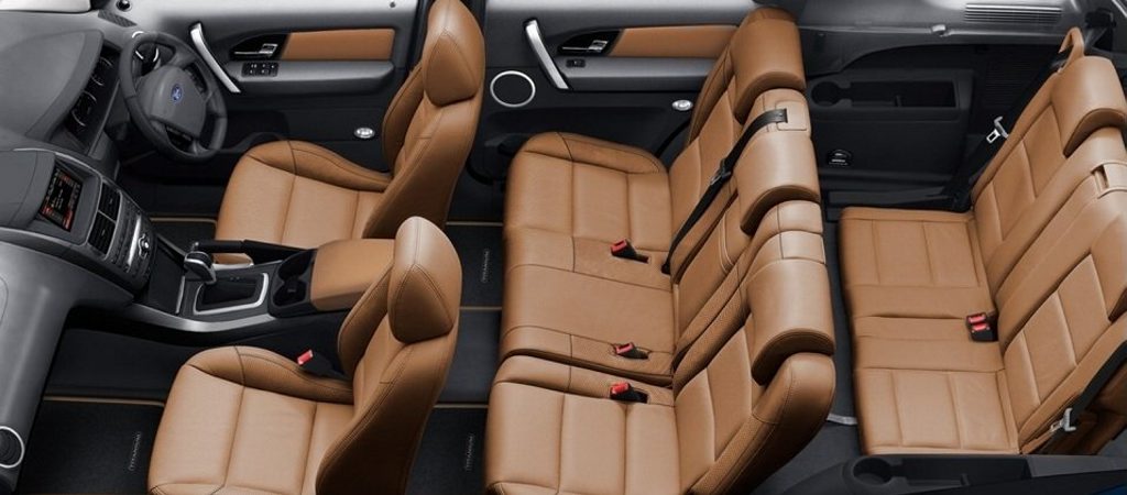 Premium variants of the Ford Territory SZ MkII are available with a tan leather interior. Premium variants of the Ford Territory SZ MkII are available with a tan leather interior.